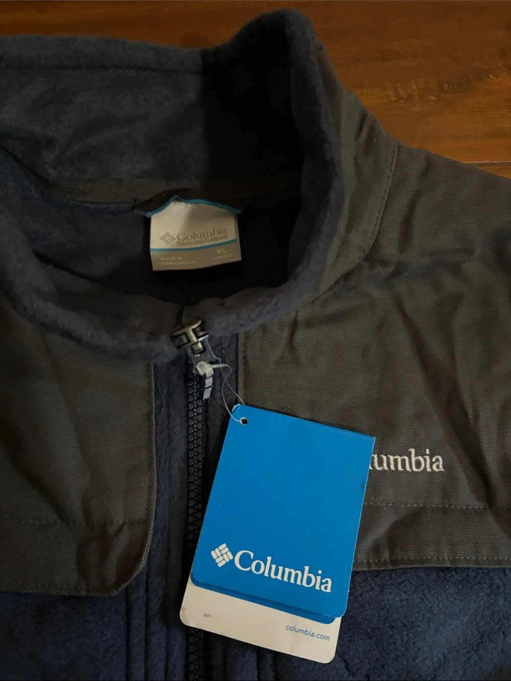 Columbia Youth Dark Navy Full-Zip Fleece Jacket NWT
